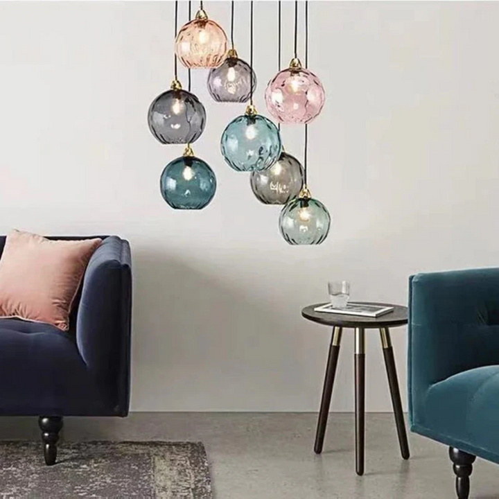 Elegant 3-lamp cluster pendant, modern lighting for a stylish contemporary interior.