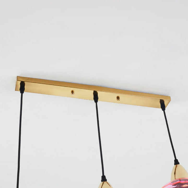 Contemporary 3-lamp cascade ceiling lamp, perfect modern lighting for any room.