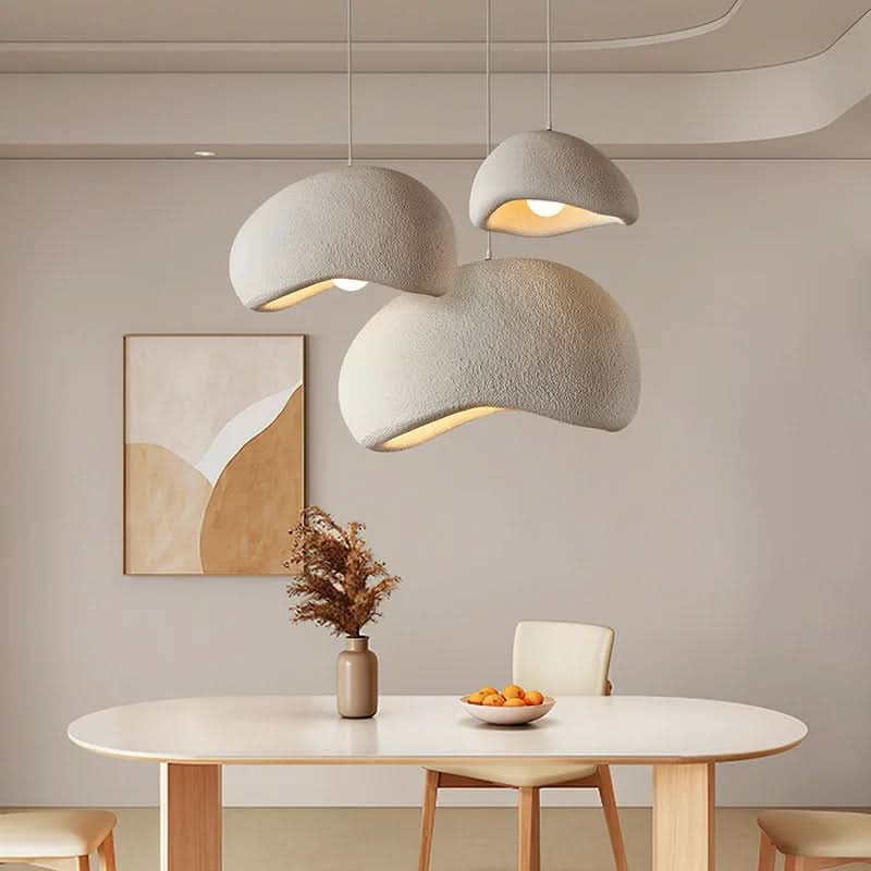 Contemporary LED pendant light, perfect for modern living spaces, adjustable and dimmable interior lighting.