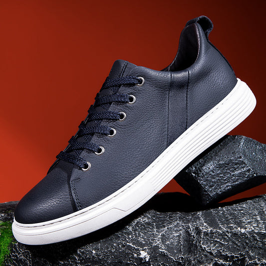 Modern aesthetic men's cushioned sneakers for ultimate comfort & style. Premium men's casual footwear.