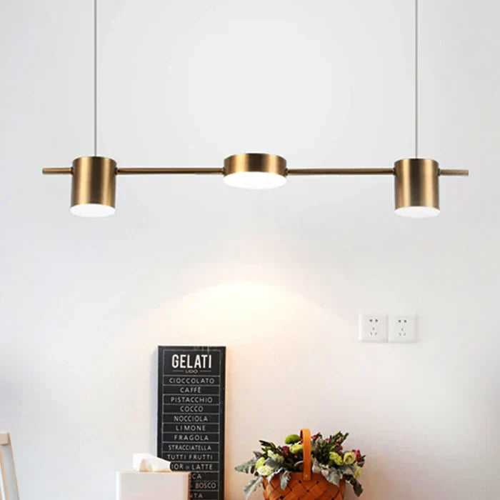 Modern AuraDrum LED drum light for sophisticated home interior design.