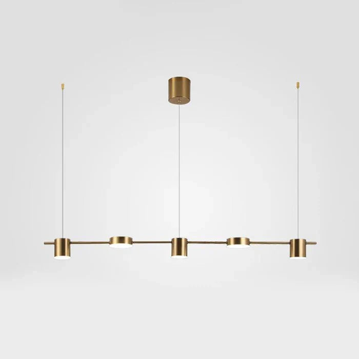 Elegant AuraDrum LED drum pendant lamp, ideal for living room decor.