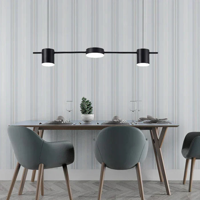Gold AuraDrum drum light, contemporary decor for dining & living areas.
