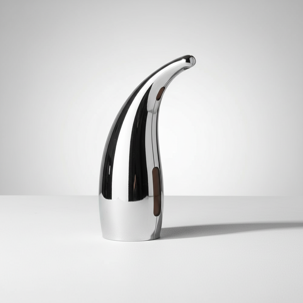 Touchless automatic soap dispenser, an essential bathroom accessory promoting superior hand hygiene.