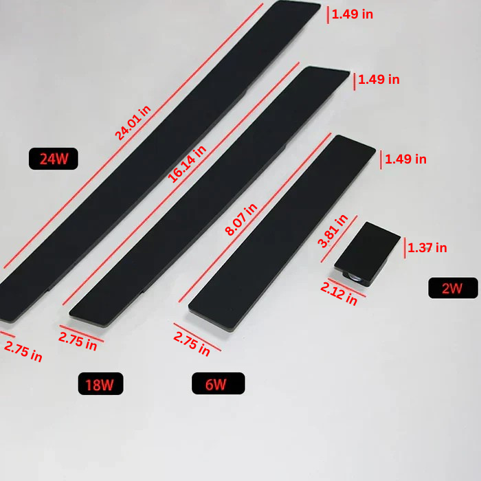 Sleek aluminum outdoor wall lamp, IP65 rated, provides warm white LED light for durable exterior home lighting.