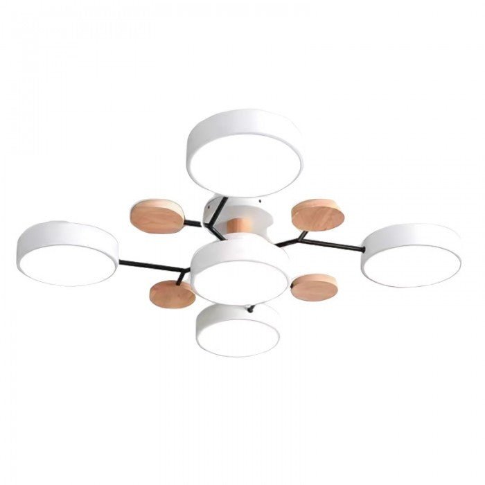Brighten your contemporary home with this energy-efficient branching LED ceiling light fixture.