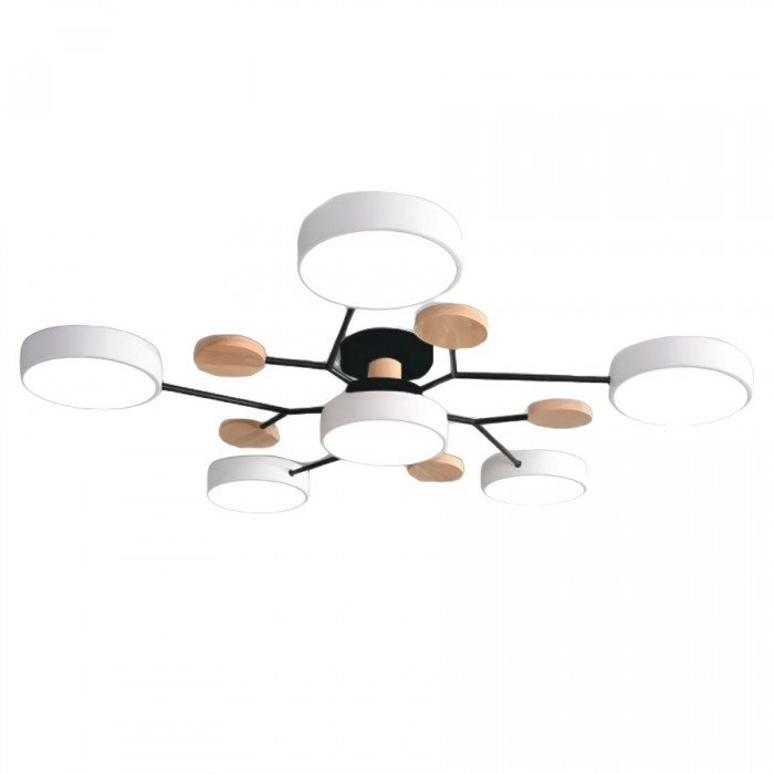 Energy-saving branching LED ceiling lamp. Contemporary style, provides bright light.