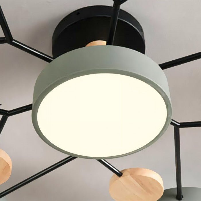 Modern branching LED ceiling light. Combines innovative design with energy efficiency.