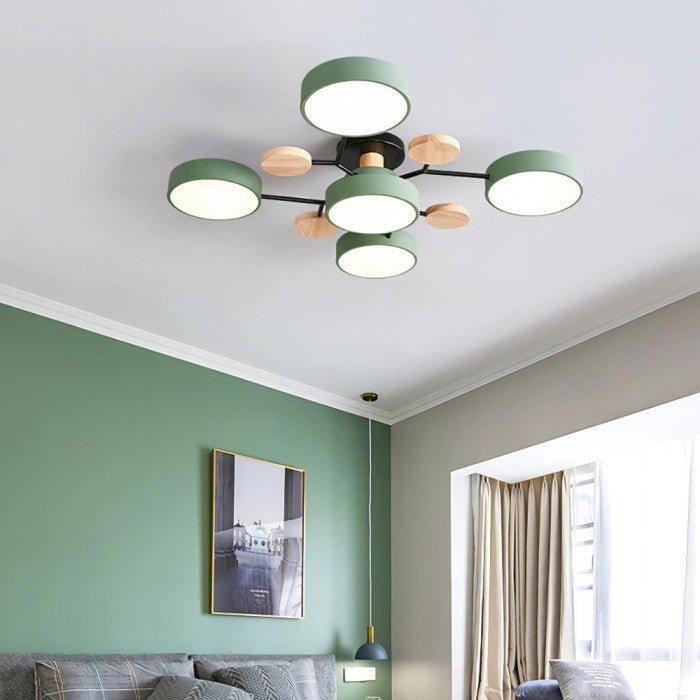 Illuminating modern branching LED ceiling light for a stylish and bright home.