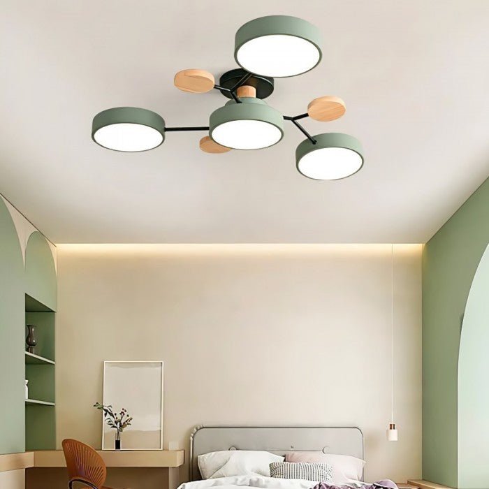 Unique Nordic branching LED ceiling lamp. Perfect for modern interior lighting.