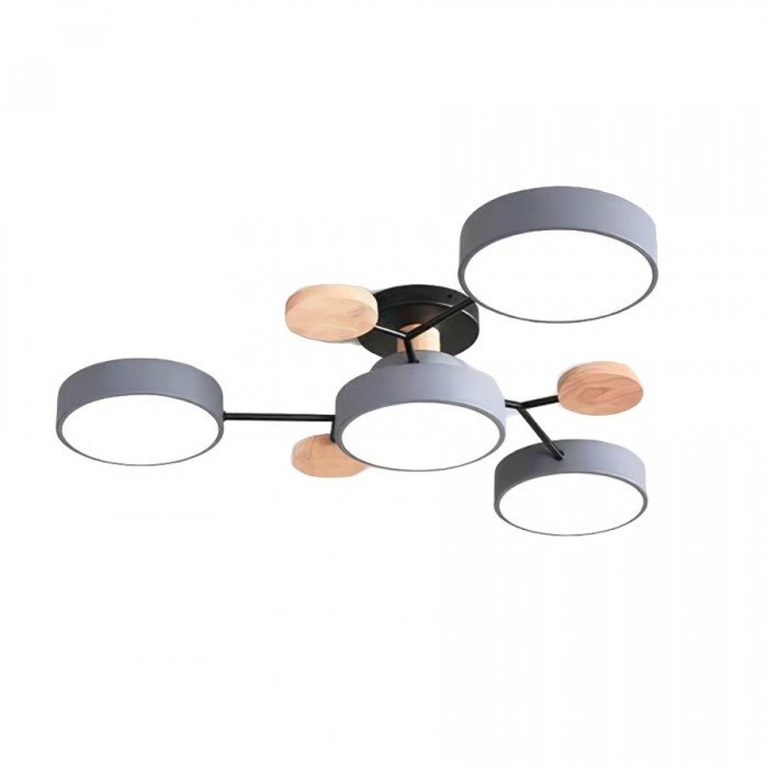 Artistic branching LED ceiling lamp. A statement piece for modern living spaces.
