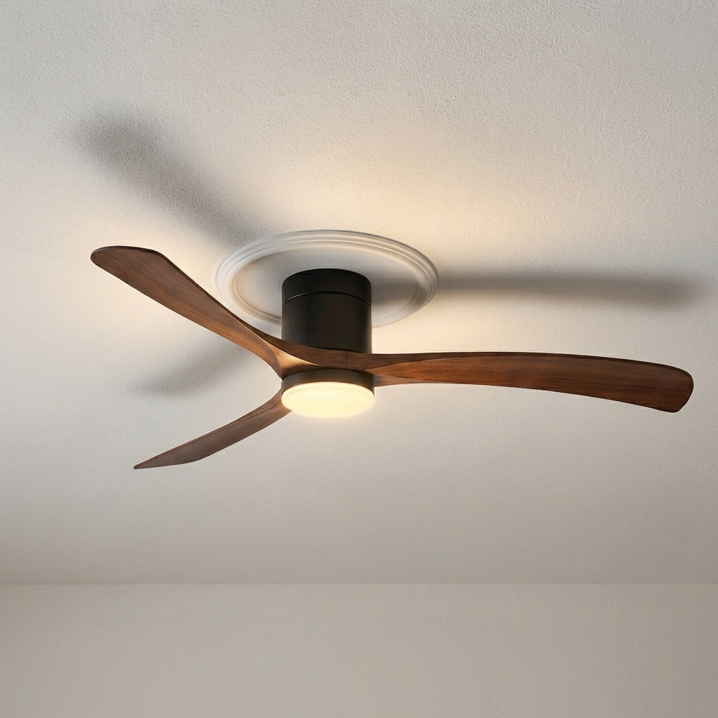 Aerialynx modern ceiling fan with light, remote, multi-speed, & reversible airflow for ultimate home comfort.