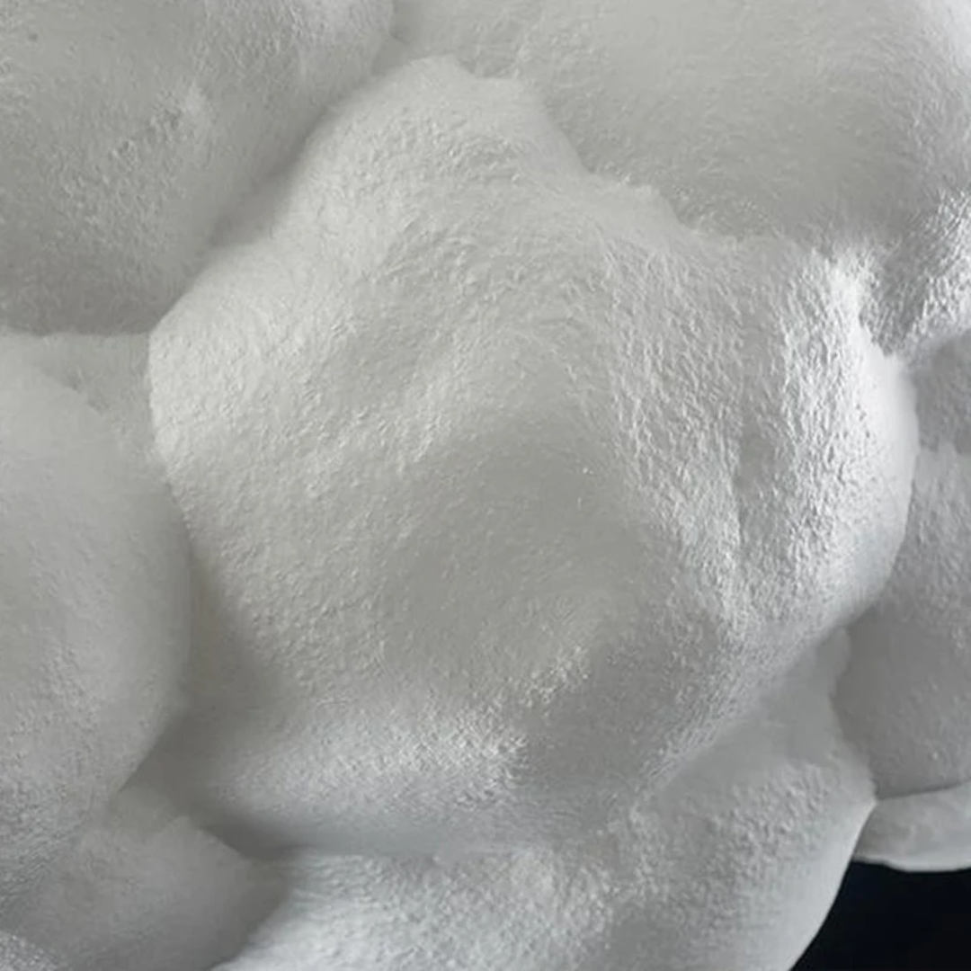 Decorative white cloud LED pendant, ideal for living room or bedroom ceiling.