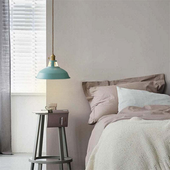 Bright and colorful LED pendant light, creating a modern and vibrant ambiance in any room.