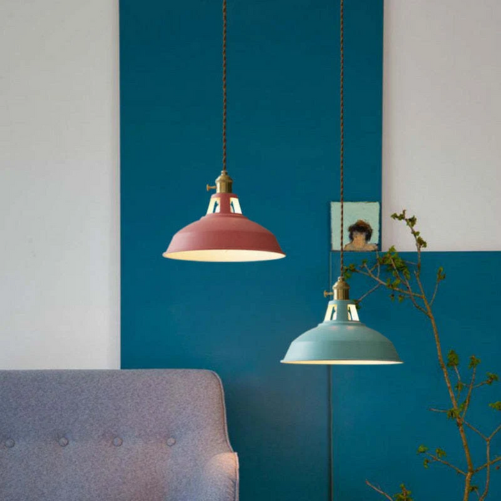 Decorative LED pendant lamp, perfect for modern dining rooms or living spaces.