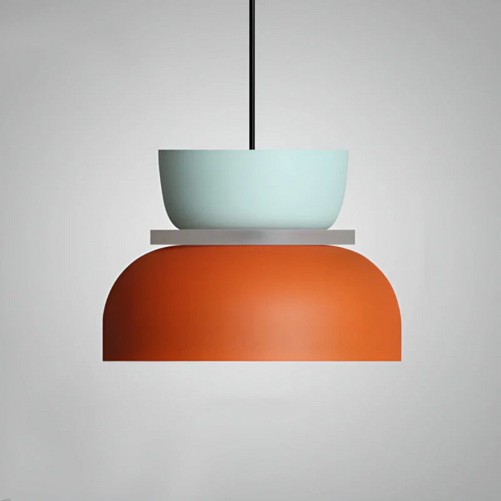 Playful Macaron LED pendant light, adds a pop of color to bedrooms, modern & energy-efficient.