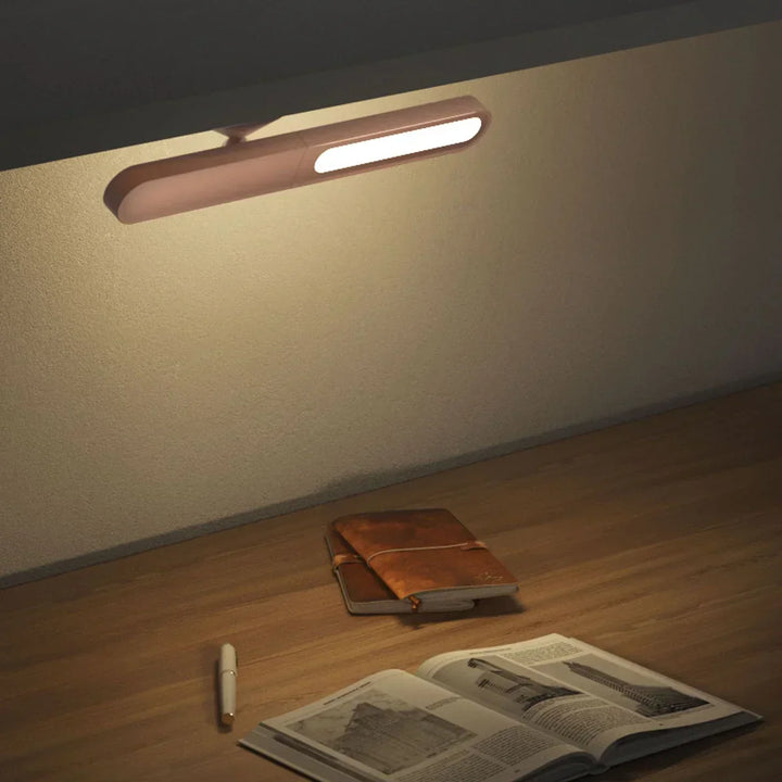 Stylish khaki touch lamp, a modern lighting solution for office desks or bedside tables. Home decor.