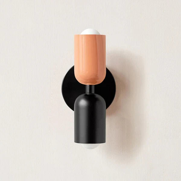 Modern Double LED Wall Lamp, DualGlow is ideal as stylish bedroom or living room lighting.