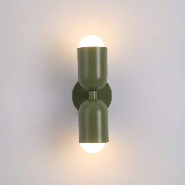 Colorful double-sided LED wall lamp, Colorwave series, providing vibrant accent lighting.
