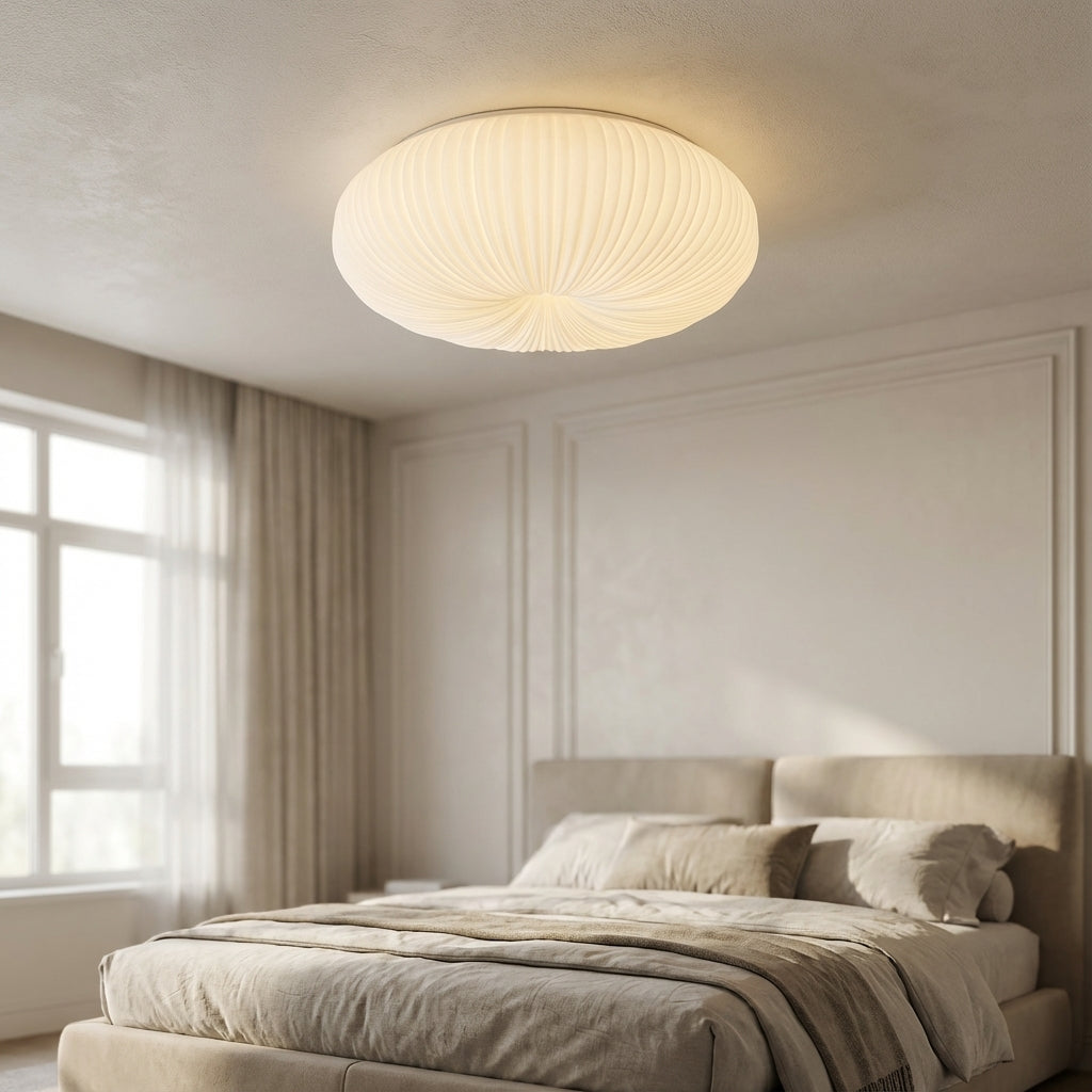 Modern flush mount LED ceiling light, Ciravine, for contemporary living spaces. Energy-efficient & dimmable.