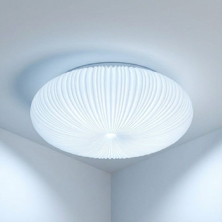 Ciravine modern LED flush mount ceiling light for living room. Dimmable, energy-efficient ambient lighting.