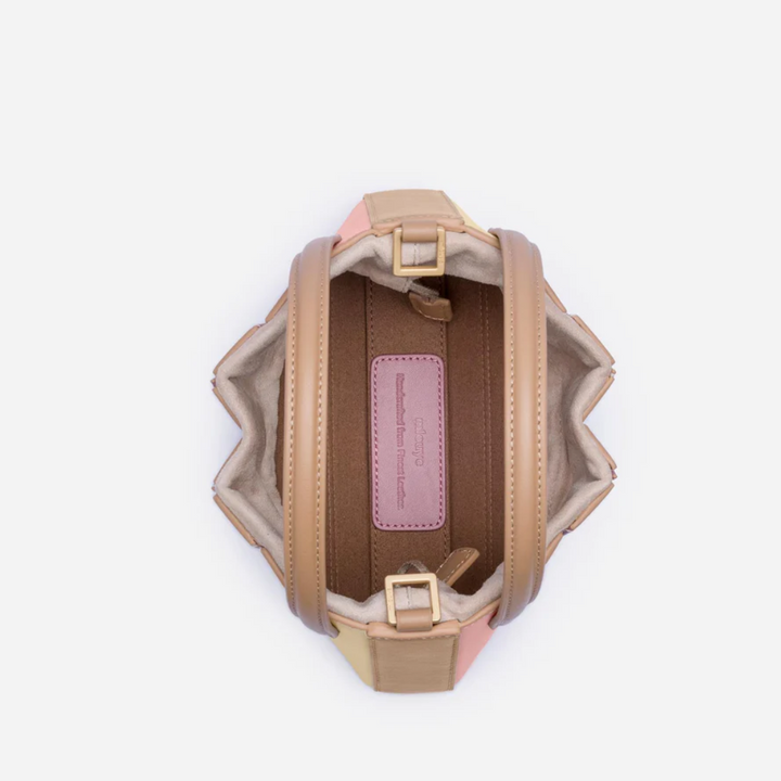 Unique modern geometric tote bag for women. A stylish shoulder carry accessory.