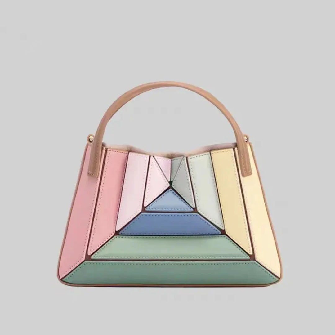 Women's GeoChic modern handbag. Geometric design, perfect as a shoulder bag or stylish purse.
