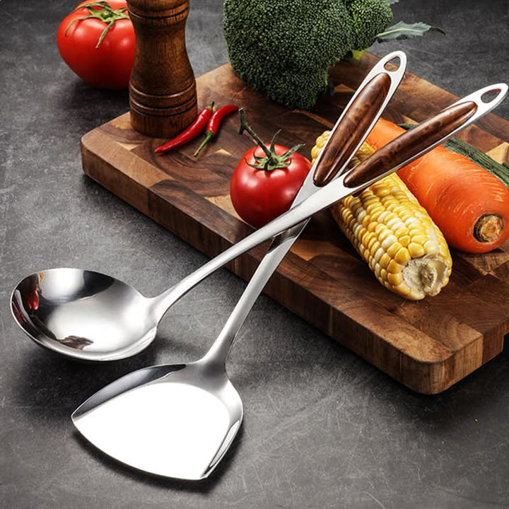 Versatile cooking tools set for home kitchen. Essential kitchen helpers designed for precise, efficient meal preparation.