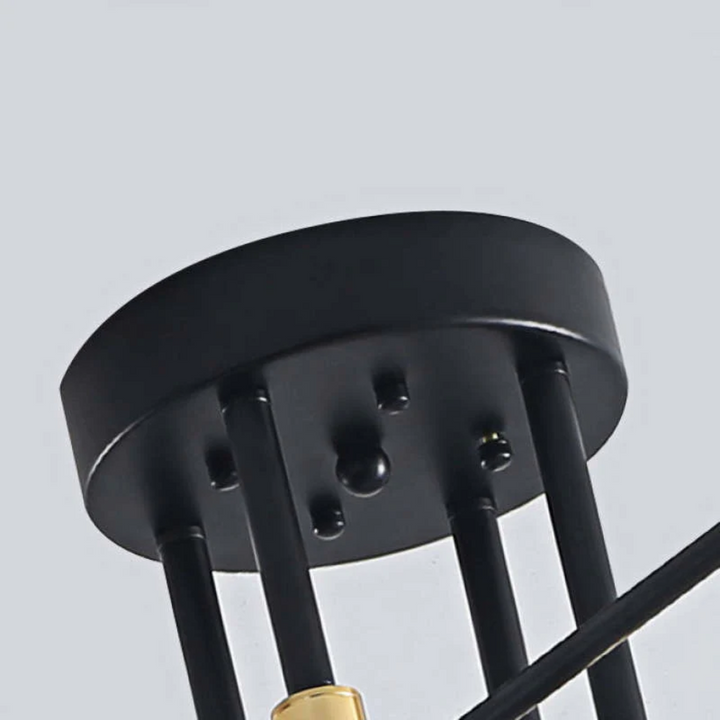Warm white modern LED ceiling light, a luxurious and contemporary indoor lighting fixture statement piece.