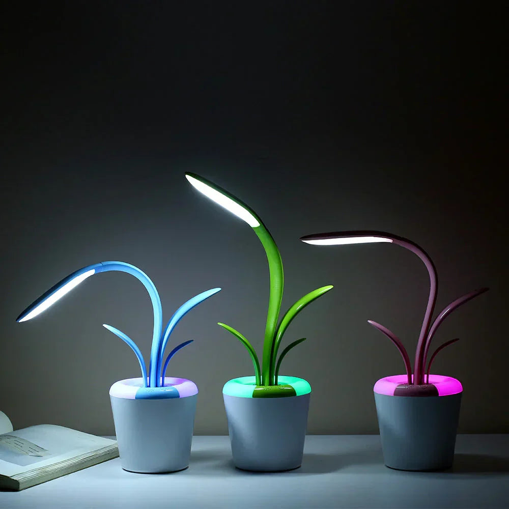 LuminaFlex modern LED desk lamp with eye protection, touch control, dimmable, color temperature.