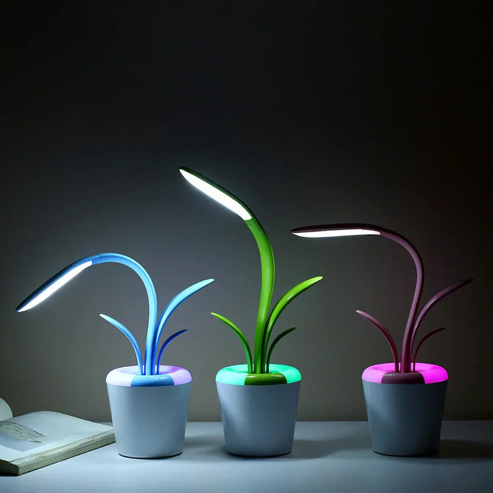 LuminaFlex modern LED desk lamp with eye protection, touch control, dimmable, color temperature.