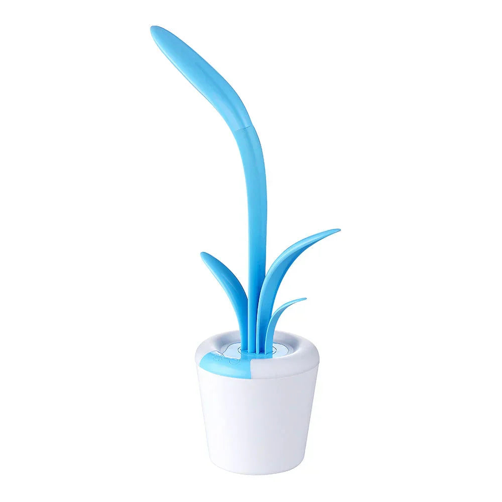 Compact LED desk lamp, LuminaFlex, for reading & study, with gentle eye protection light.