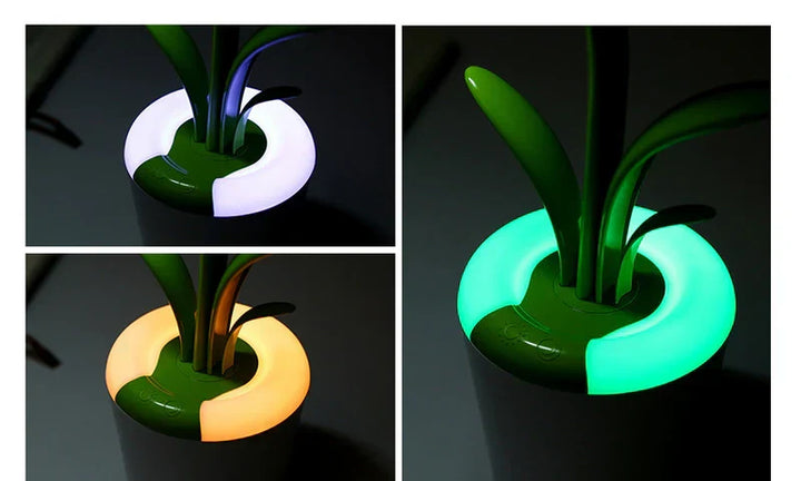 Home office LED desk lamp, LuminaFlex, with eye protection technology and multiple light modes.