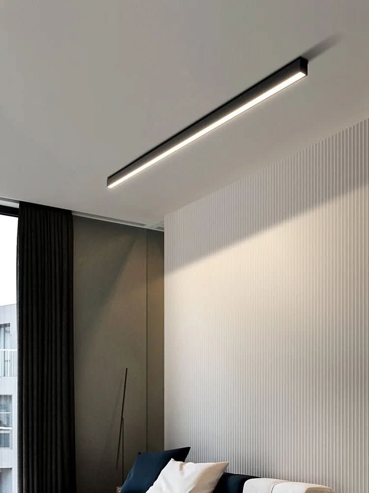 Energy-efficient LED ceiling lamp, modern Scandinavian design, dimmable feature.