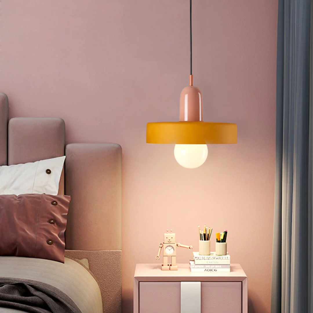 Decorative LED pendant lamp, energy-efficient for modern homes.