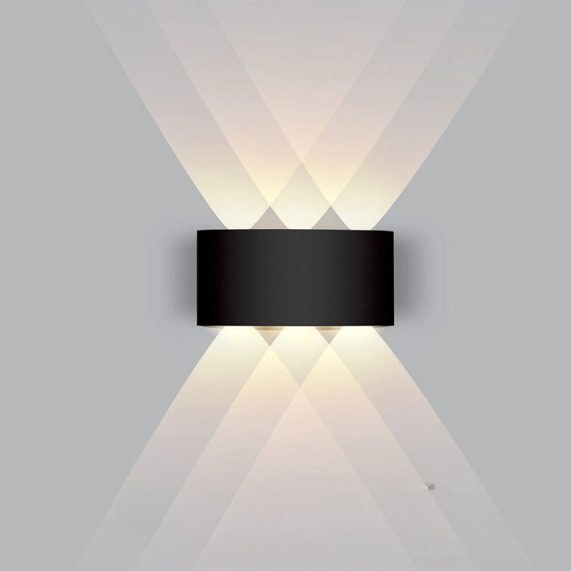 Energy-saving LED outdoor light, ideal for modern home security & style.