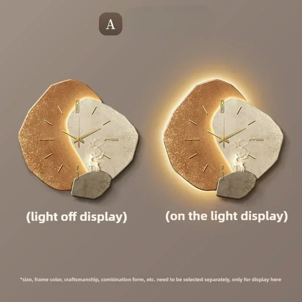 Modern LED wall clock, a silent, chic, contemporary home accent and illuminated wall decor piece.