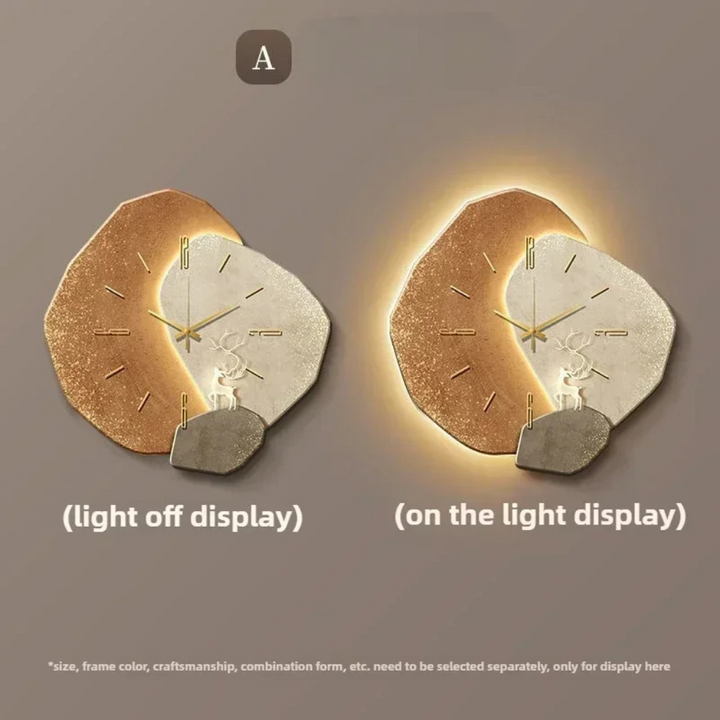 Modern LED wall clock, a silent, chic, contemporary home accent and illuminated wall decor piece.