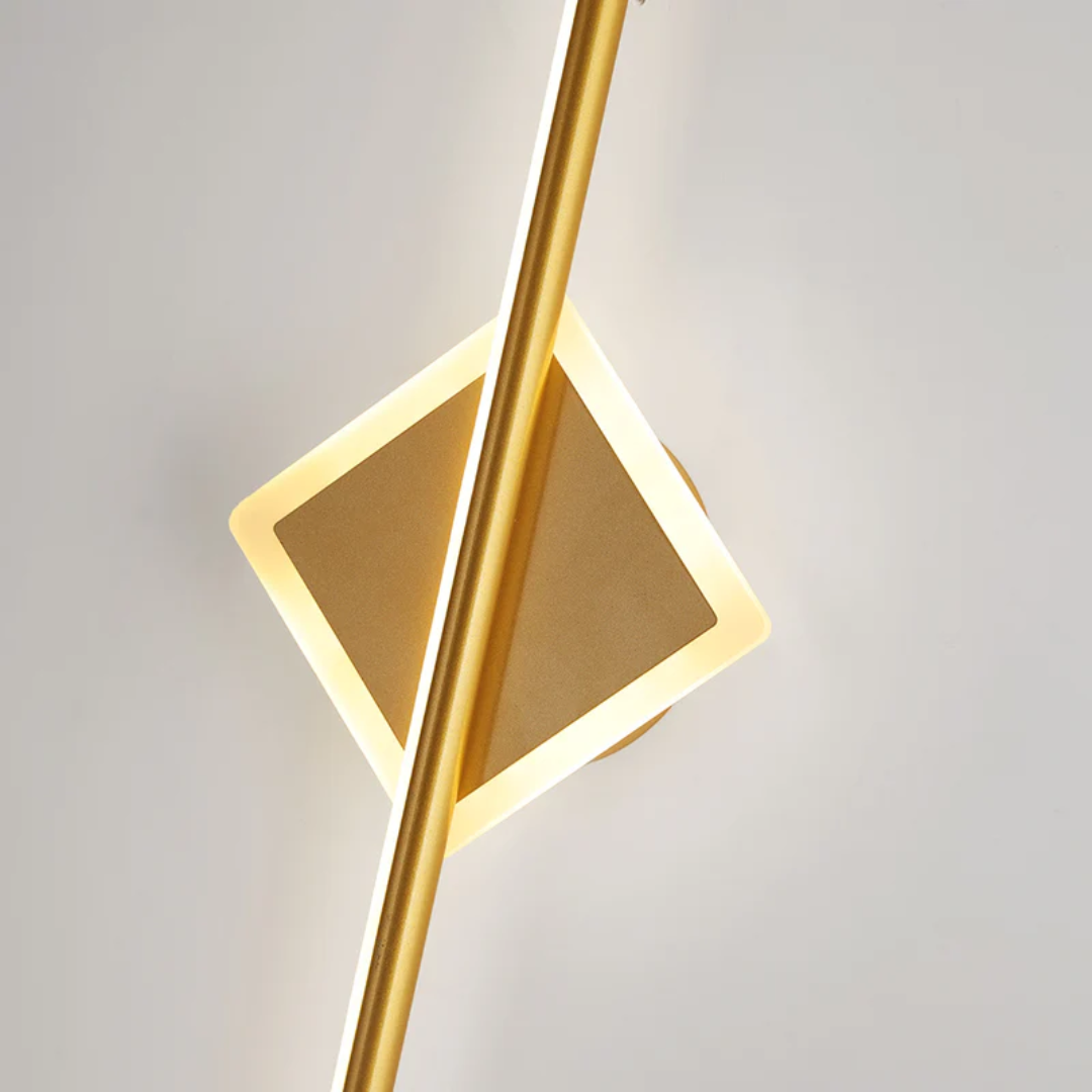 Modern LED wall lamp, OpalEdge design, ideal for contemporary home decor and interior lighting.