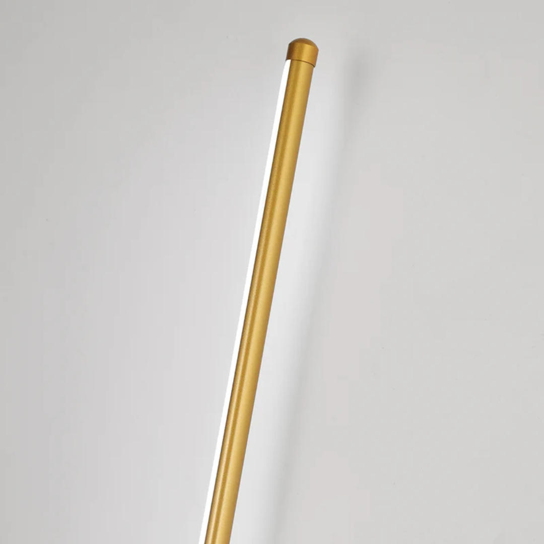 Sleek black LED wall light, energy-efficient for bedroom, living room, or bathroom illumination.