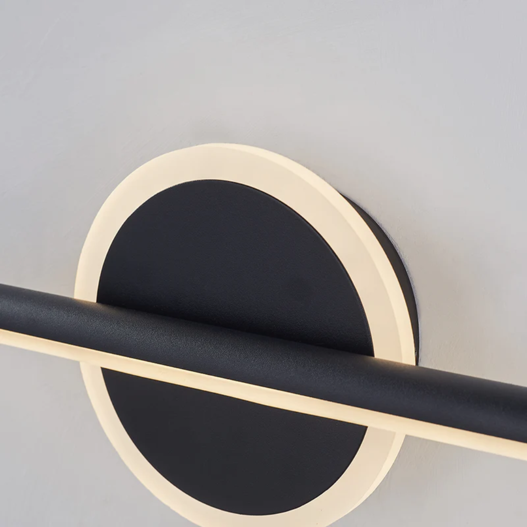 Adjustable modern LED wall lamp, providing versatile lighting for any room, from living to bath.