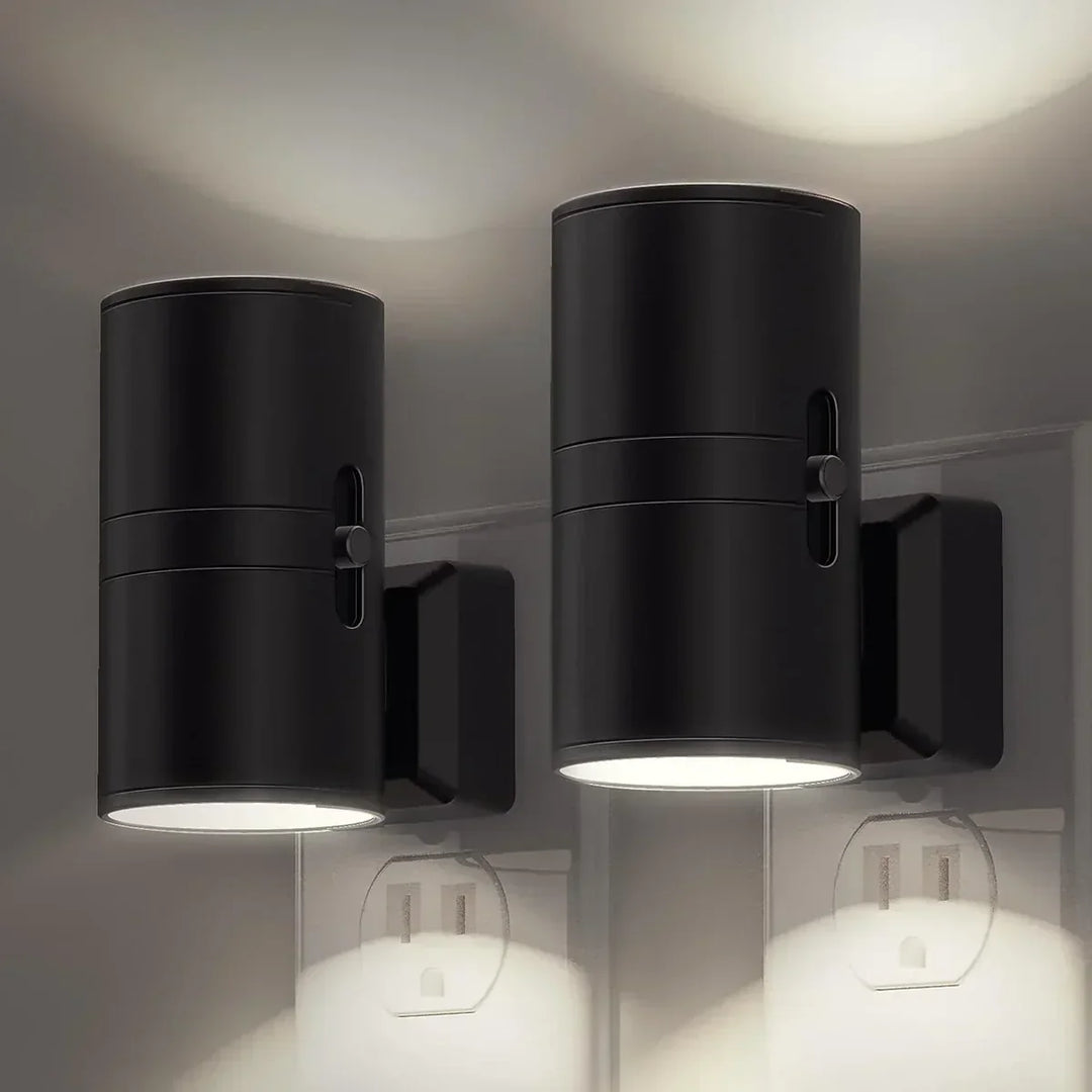 Atmospheric LED wall lamp with auto dusk sensor for warm white ambient lighting. Enhances home decor with smart, automatic illumination.