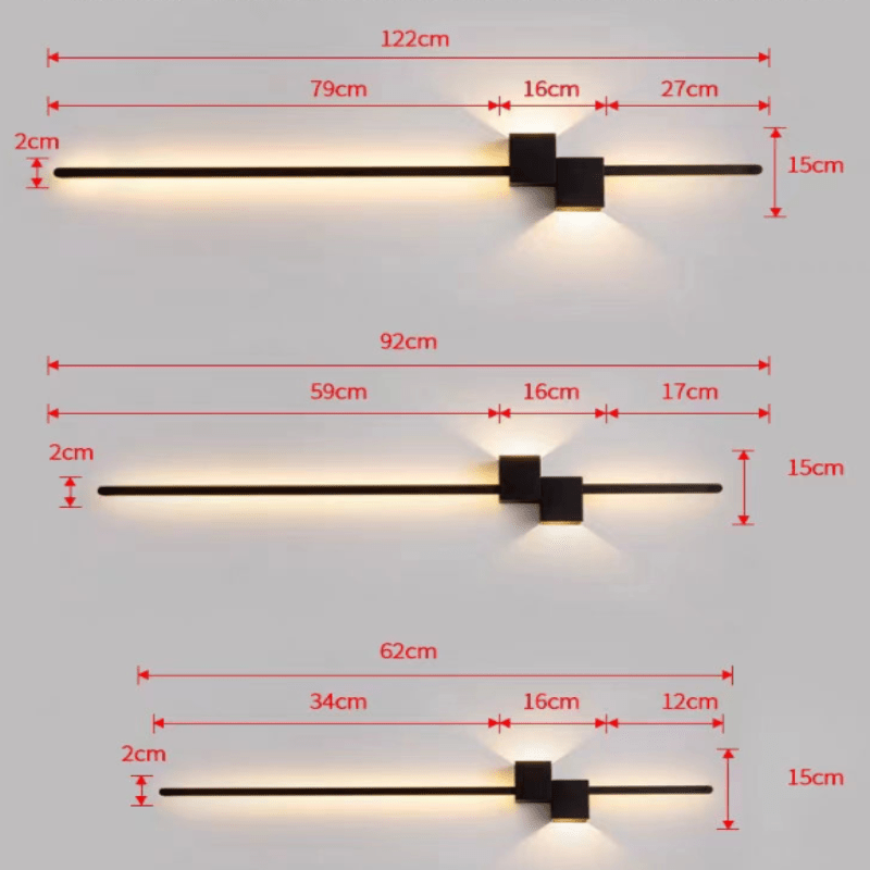 Modern linear LED light bar, sleek and minimalist, providing indirect illumination for contemporary interiors.