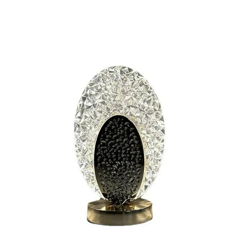 Rechargeable wireless peacock table lamp, a luxurious modern LED accent for living rooms & bedrooms.