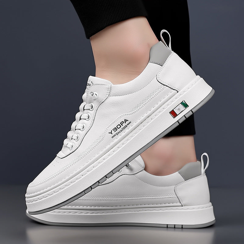 Interior view of men's modern comfort sneakers, engineered for everyday wear.