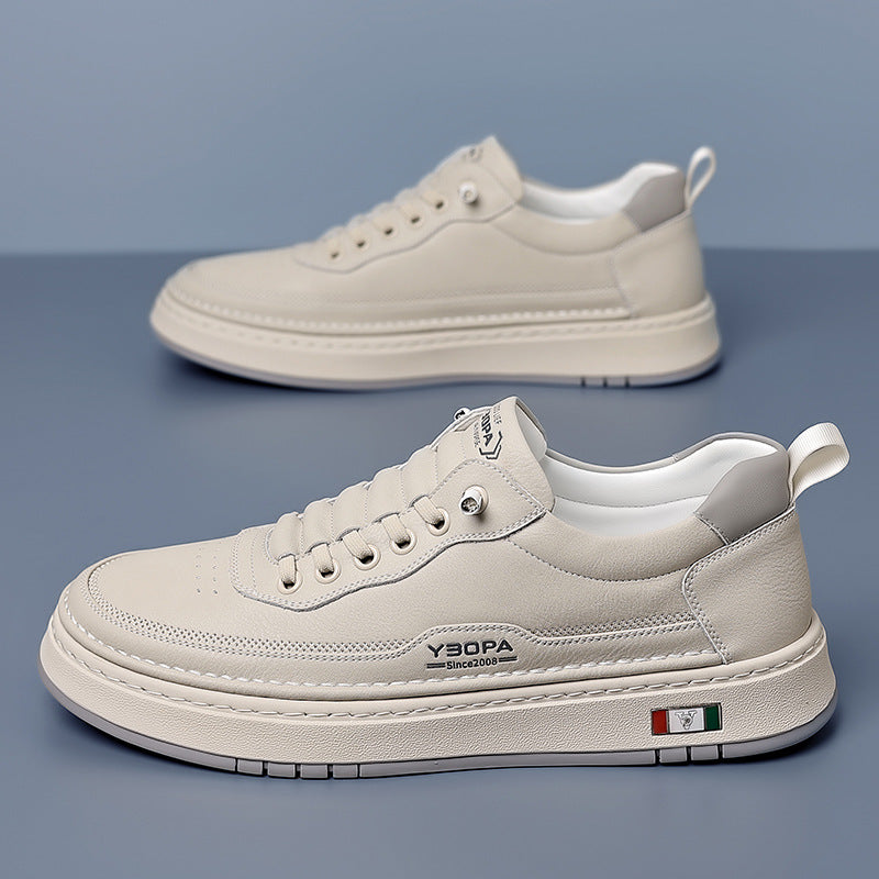 Laces and eyelets of stylish men's everyday sneakers, sleek and functional design.