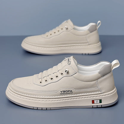 Laces and eyelets of stylish men's everyday sneakers, sleek and functional design.
