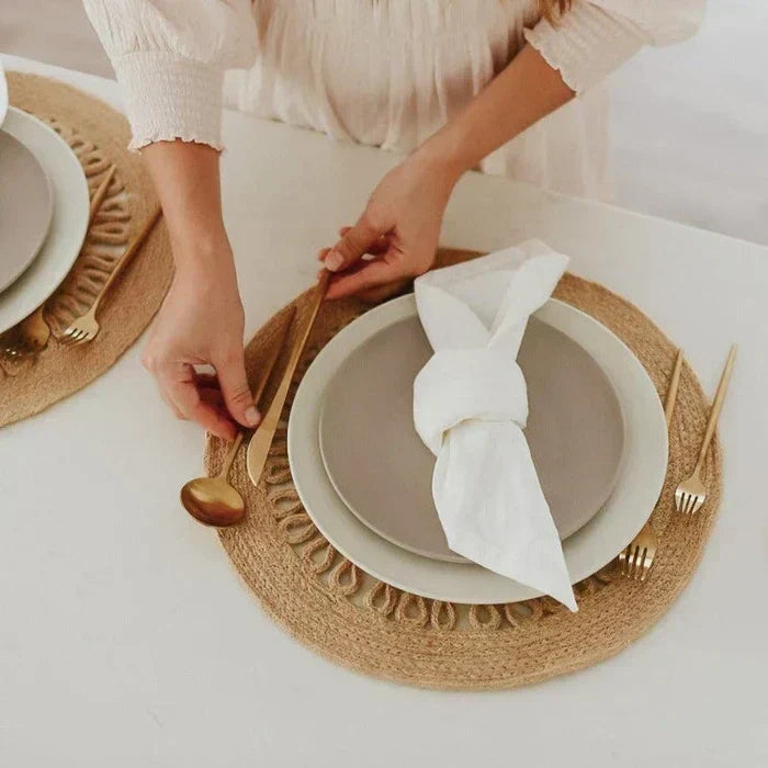 Rose gold flatware set, a modern and elegant addition to any home decor.