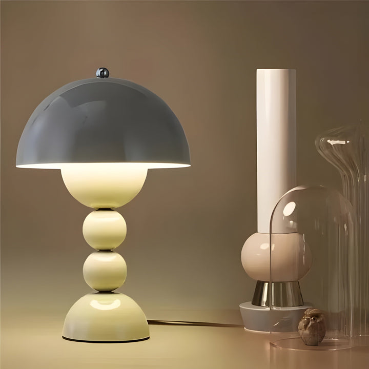 Modern Nordic flower bud LED table lamp, dimmable for desk or bedside lighting.