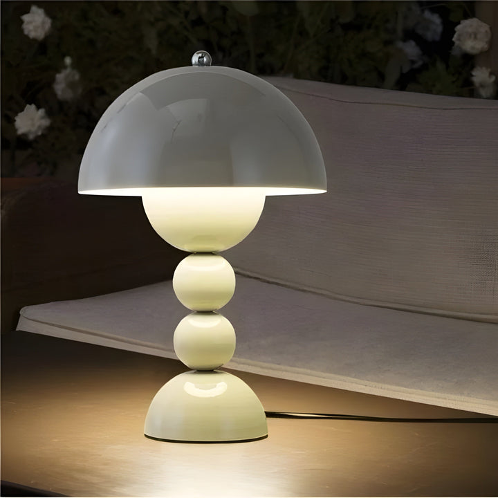 Nordic flower bud LED desk lamp, dimmable lighting solution, stylish home accessory.